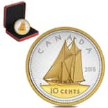 2015 Canada 5 oz 10-Cent Proof Silver Coin Big Coin Series