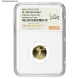 2015 W 1/10 oz $5 Proof Gold American Eagle NGC PF 70 UCAM