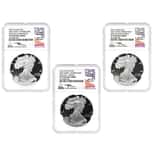 2016-W 3 oz Proof Silver American Eagle 3-Coin Set NGC PF 70 UCAM FD (John M. Mercanti)