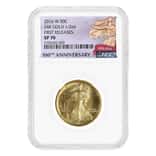 2016-W 1/2 oz Walking Liberty Half Dollar Centennial Gold Coin NGC SP 70 FR