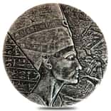 2017 5 oz Republic of Chad 3000 Francs Silver Nefertiti Coin - Egyptian Relic Series