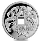 2018 1 oz Silver Chinese Dragon and Phoenix Proof Round