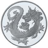 2018 1 oz Tuvalu South Sea Dragon Rhodium Coin .999 Fine