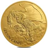 2018 South Korea 1 oz ZI:SIN Canis Gold Medal BU