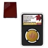 2019 1 oz Incuse Canadian Rose Gold Maple Leaf $200 Coin NGC PF 70 FDOI