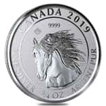 2019 3/4 oz Canadian Wild Horse Reverse Proof Silver Coin .9999 Fine