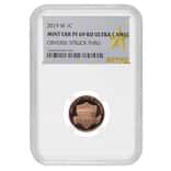 2019 W Proof Lincoln Penny Cent Comm. NGC PF 69 UCAM Mint Error (Obv Struck Thru)