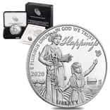 2020-W 1 oz Proof Platinum American Eagle - Happiness - Preamble to the Declaration of Independence
