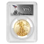 2020-W V75 Privy 1 oz Proof Gold American Eagle End of WWII 75th Anniv PCGS PF 69 FS (Iwo Jima Label)