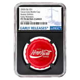 2020 6 gram Fiji Coca-Cola Russia Bottle Cap $1 Proof Silver Coin NGC PF 70 Early Releases (Retro)