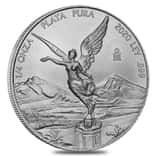 2020 1/4 oz Mexican Silver Libertad Coin .999 Fine BU
