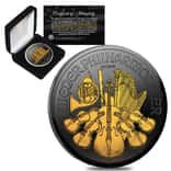 2020 1 oz Austrian Silver Philharmonic Coin Black Ruthenium 24K Gold Edition (w/Box & COA)