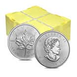 Monster Box of 500 - 2020 1 oz Canadian Silver Maple Leaf .9999 Fine $5 Coin BU (20 Roll, Tube of 25)