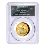 2020 1 oz Gold Australian Swan Perth Mint High Relief PCGS PF 70 DCAM FS