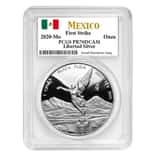 2020 1 oz Mexican Proof Silver Libertad Coin PCGS PF 70 FS