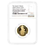 2020 Great Britain 1/4 oz Proof Queen's Beasts White Horse of Hanover Gold Coin NGC PF 68 UCAM