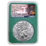 2020 (P) 1 oz Silver American Eagle NGC MS 70 ER Emergency Production (Philadelphia)