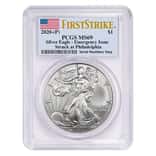 2020 (P) 1 oz Silver American Eagle PCGS MS 69 FS Emergency Issue