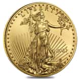 2021 1/10 oz Gold American Eagle $5 Coin BU