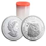 Tube of 30 - 2021 3/4 oz Canadian Great Horned Owl Reverse Proof Silver Coin .9999 Fine