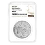 2021 Niue 1 oz Star Wars Millennium Falcon Silver Coin NGC MS 70