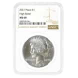 2021 Peace Silver Dollar Centennial NGC MS 69