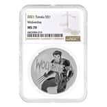 2021 Tuvalu 1 oz Marvel Wolverine Silver Coin NGC MS 70
