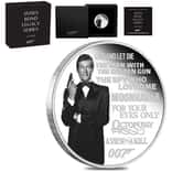 2022 1 oz Tuvalu James Bond Legacy Series Proof Colorized Silver Coin .9999 Fine (w/Box & COA)