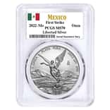 2022 1 oz Mexican Silver Libertad Coin PCGS MS 70 FS