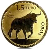 2022 1 oz Spain Bull Reverse Proof Gold Coin .9999 Fine