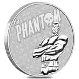 2022 1 oz Tuvalu The Phantom Silver Coin .9999 Fine BU In Cap