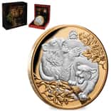 2022 5 oz Niue Apex Predators Cougar & Bear Proof Silver Coin