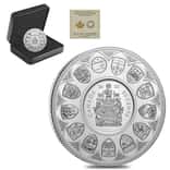 2022 Canada 5 oz Proof Silver The Bigger Picture - The Coat of Arms 50C Coin .9999 Fine (w/Box & COA)