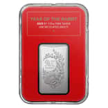 2023 1/2 oz Silver Lunar Year of the Rabbit Coin Bar .999 Fine BU - Royal Australian Mint