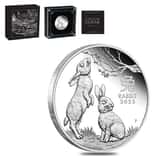 2023 1 oz Proof Silver Lunar Year of The Rabbit Australian Perth Mint (w/Box & COA)