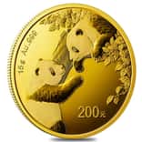 2023 15 gram Chinese Gold Panda 200 Yuan .999 Fine BU (Sealed)