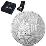 2023 1 oz AC/DC Frosted Silver Coin .999 Fine - Royal Australian Mint (w/Box & COA)