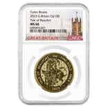2023 Great Britain 1 oz Gold The Tudor Beasts Yale of Beaufort Coin NGC MS 66