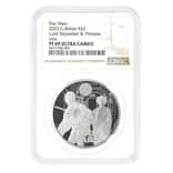 2023 Great Britain 1 oz Star Wars Luke Skywalker & Princess Leia Proof Silver Coin NGC PF 69 UCAM