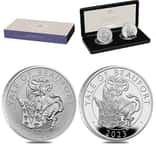2023 Great Britain 2 oz Proof Silver The Tudor Beasts Yale of Beaufort 2-Coin Set (w/Box & COA)