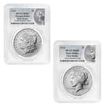 2024 Morgan and Peace Silver Dollar 2-Coin Set PCGS MS 69 FS (Morgan/Peace)
