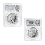 2024 Morgan and Peace Silver Dollar 2-Coin Set PCGS MS 70 FS (Morgan/Peace)
