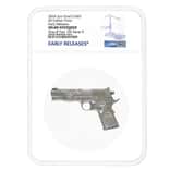 2024 Chad 2 oz Silver .45 Caliber Pistol Handgun NGC MS 69 ER One of First 100