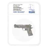 2024 Chad 2 oz Silver .45 Caliber Pistol Handgun NGC MS 70 ER One of First 100
