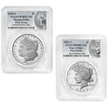 2025-S Morgan and Peace Silver Dollar Proof 2-Coin Set PCGS PF 70 FS (Morgan/Peace)