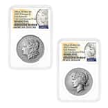2025-S Morgan and Peace Silver Dollar Reverse Proof 2-Coin Set NGC PF 69 ER (Morgan/Peace)