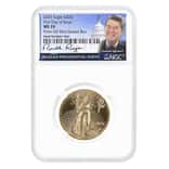 2025 1/2 oz Gold American Eagle NGC MS 70 FDOI (Ronald Reagan / Anna Cabral)