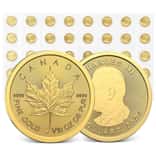 Lot of 40 - 2025 1/10 oz Canadian Gold Maple Leaf $5 Coin BU (Sealed)