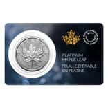2025 1 oz Platinum Canadian Maple Leaf $50 Coin BU (in Assay)
