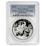 2025 30 Gram Chinese Silver Panda 10 Yuan PCGS MS 70